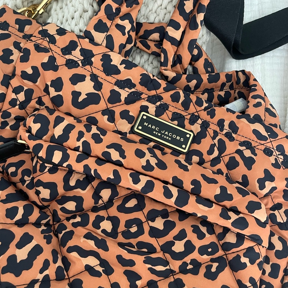 Marc Jacobs Quilted Nylon Patterned Tote/Diaper Bag